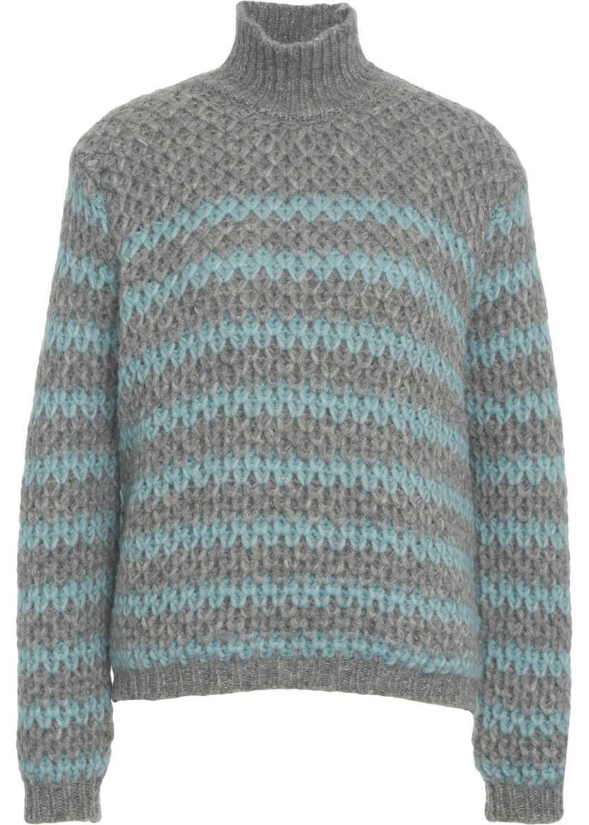 Pulovere Roberto Collina Alpaca Blend Knit Sweater Grey Femei (BM 19032535) 2