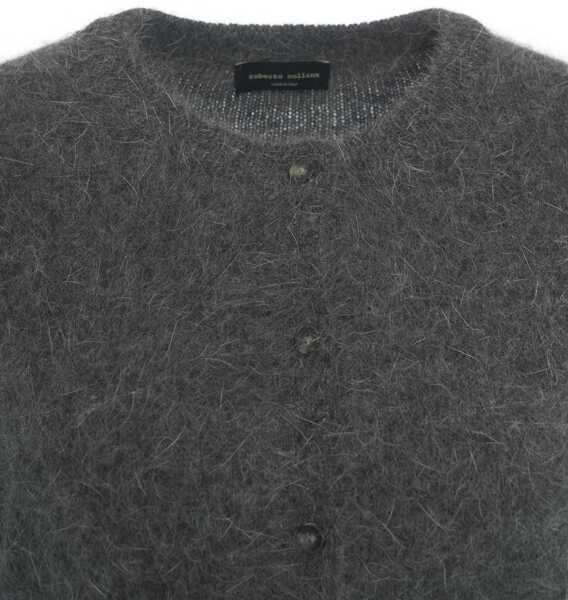 Cardigane Roberto Collina Knit Cardigan with Button Closure Grey Femei (BM 19032547) 4