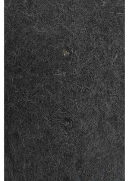 Cardigane Roberto Collina Knit Cardigan with Button Closure Grey Femei (BM 19032547) 5