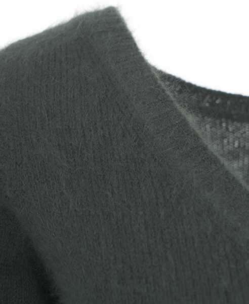 Pulovere Roberto Collina Knitted Sweater with V-Neck Green Femei (BM 19032550) 4