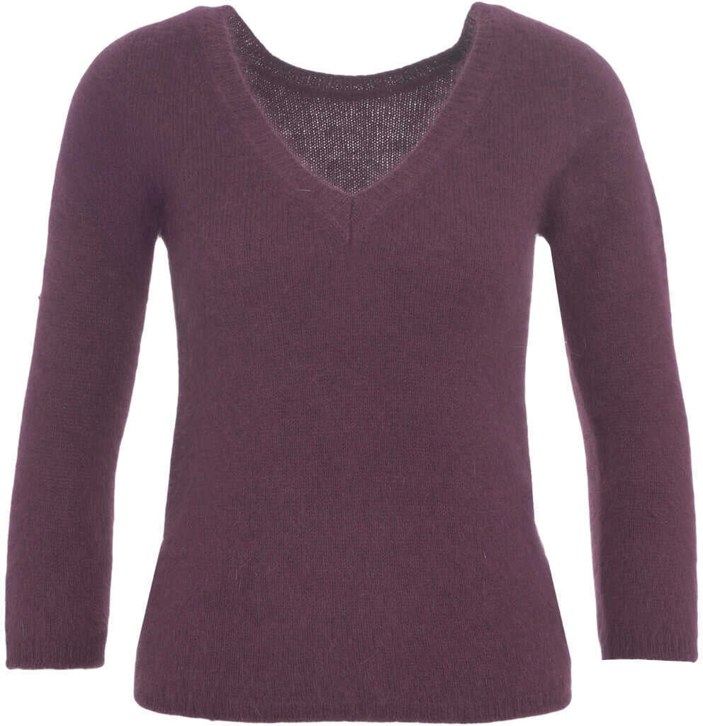 Pulovere Roberto Collina Knitted Sweater with V-Neck Red Femei (BM 19032550) 2