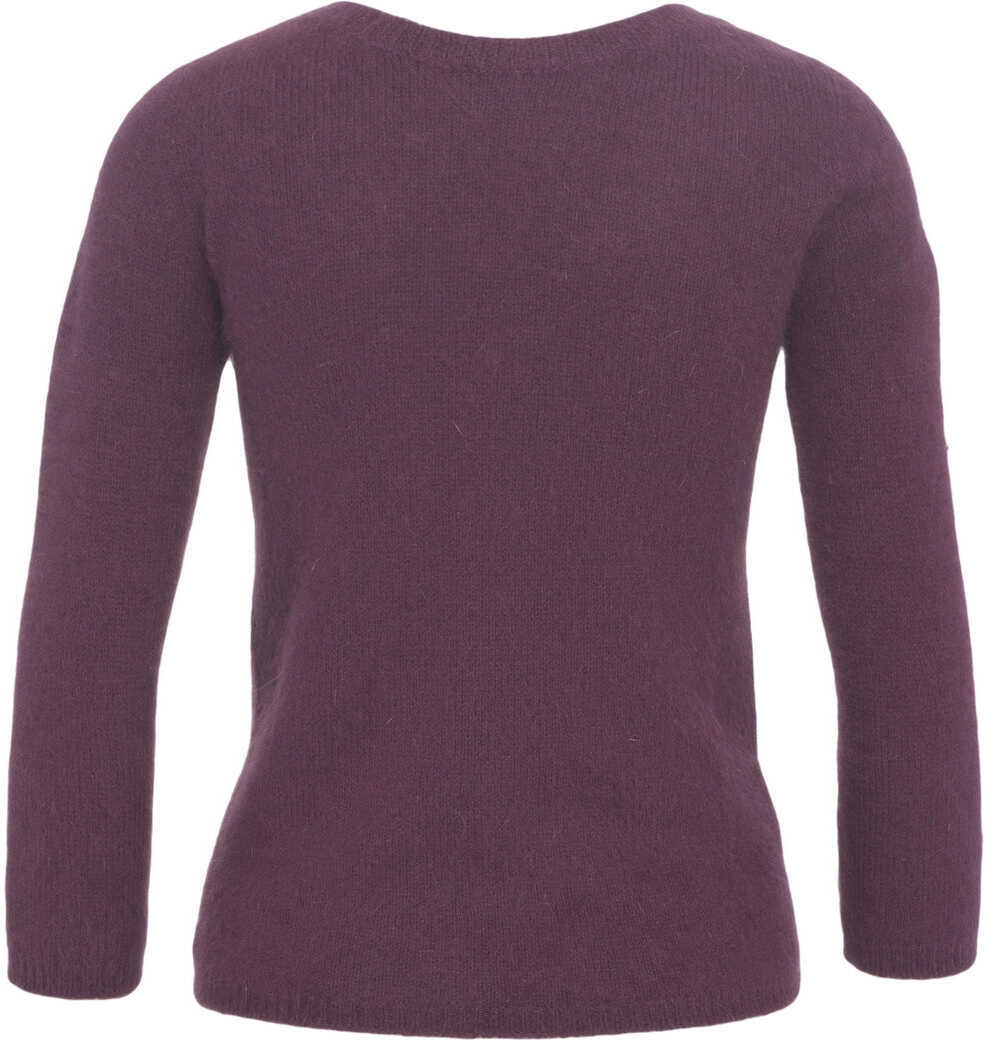 Pulovere Roberto Collina Knitted Sweater with V-Neck Red Femei (BM 19032550) 3