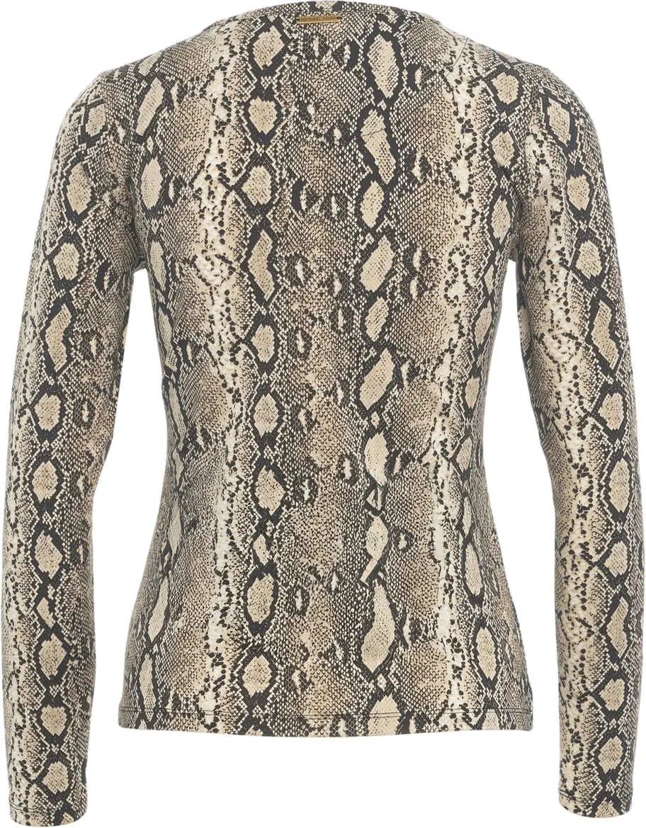 Tricouri Michael Kors Long-sleeve shirt with animal print Multicolor Femei (BM 19032559) 7