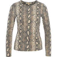 Tricouri Long-sleeve shirt with animal print Femei
