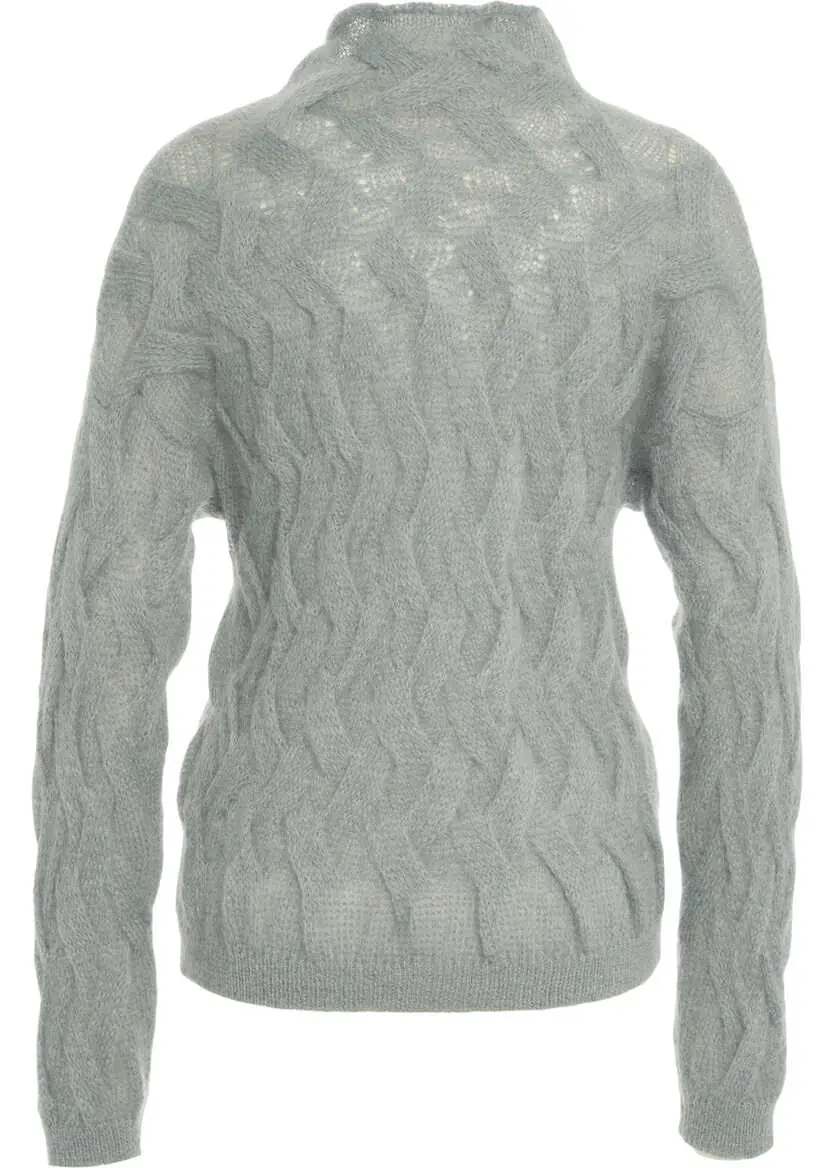 Pulovere Semicouture Cable knit sweater Grey Femei (BM 19032586) 3