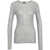 Pinko Sweater with Lurex Inserts Grey