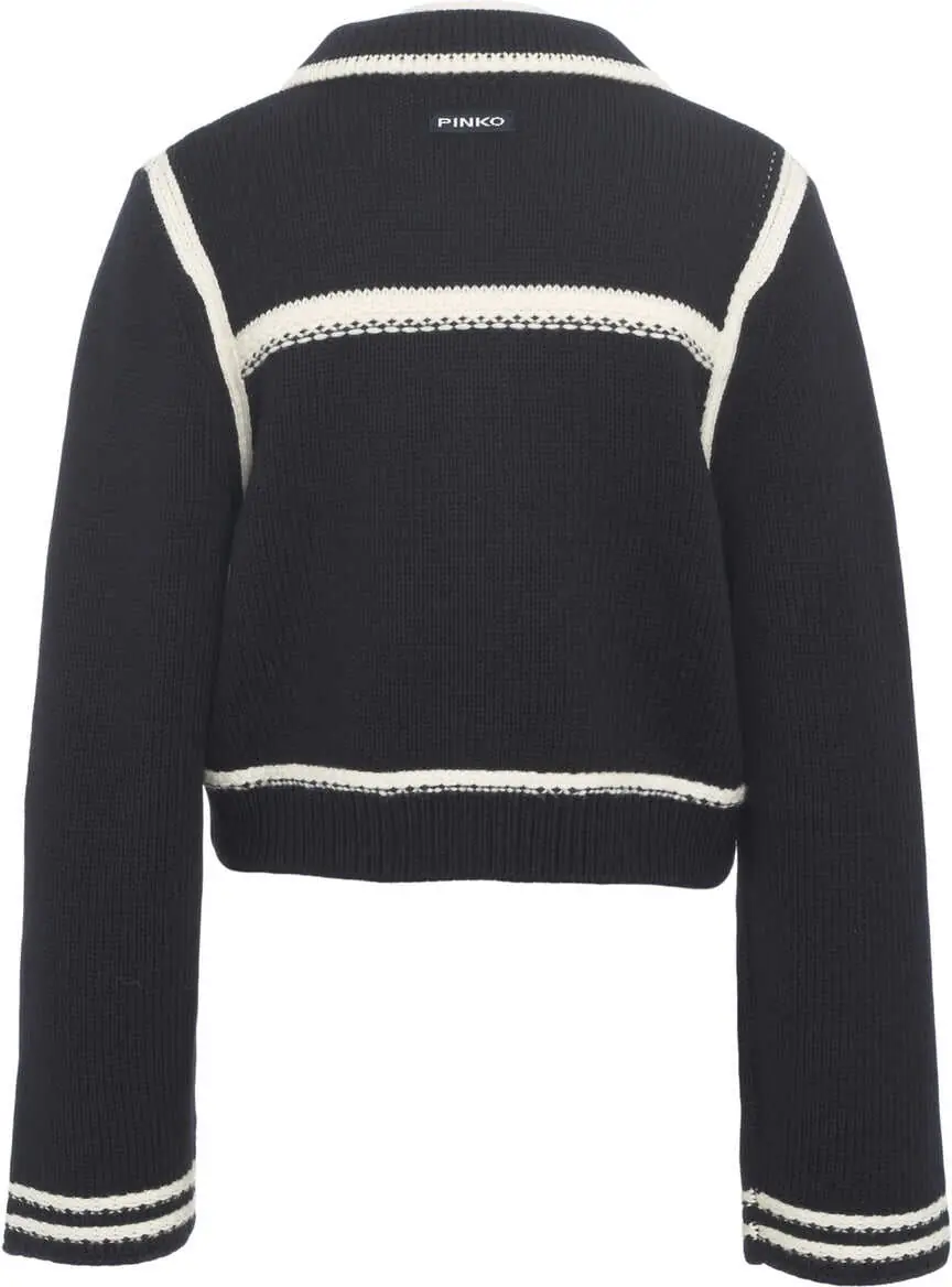 Cardigane Pinko Knit Cardigan Sulcis Black Femei (BM 19032598) 7