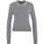 Pinko Knit Sweater with Rhinestones 'Ventotene' Grey