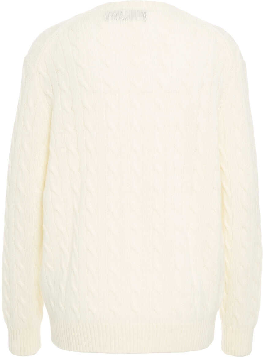 Pulovere Ralph Lauren Cable Knit Sweater White Femei (BM 19032634) 7