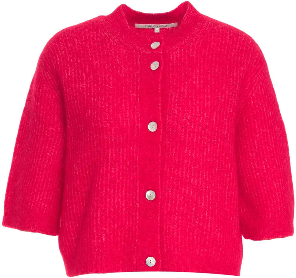 Cardigane Second Female Cardigan Andrea Red Femei (BM 19032637) 2