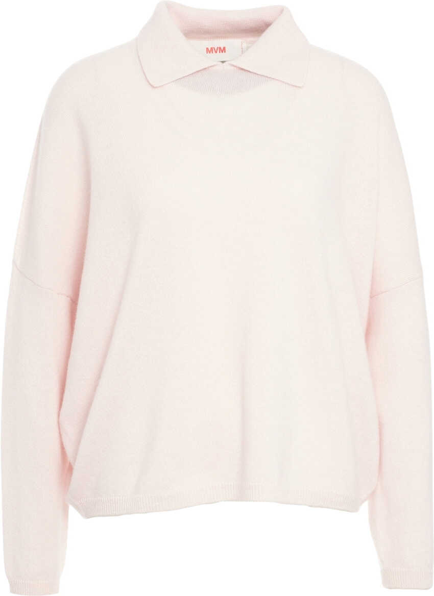 Tricouri Polo MVM Cashmere sweater Rose Femei (BM 19032646) 2