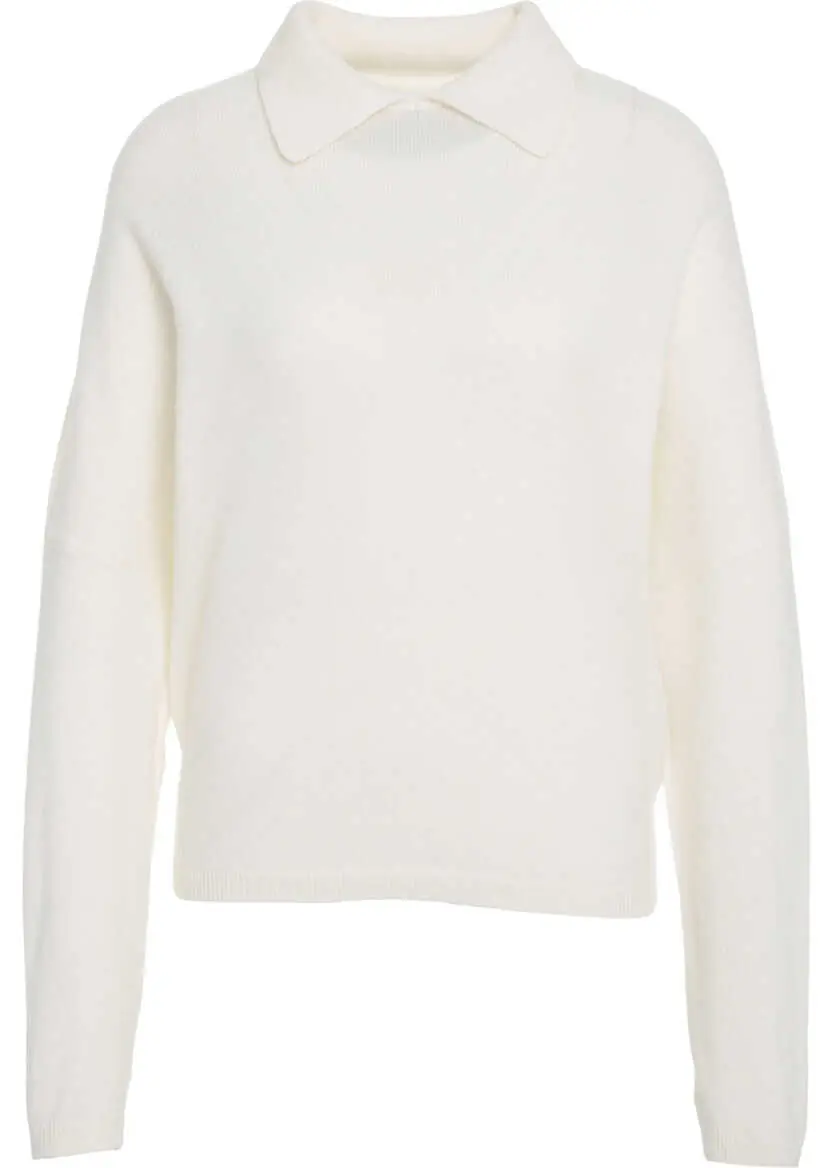 Tricouri Polo MVM Cashmere sweater White Femei (BM 19032646) 2