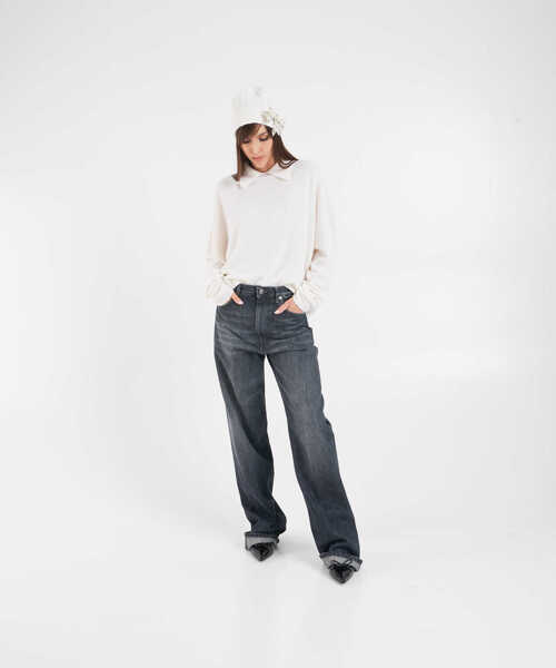 Tricouri Polo MVM Cashmere sweater White Femei (BM 19032646) 4