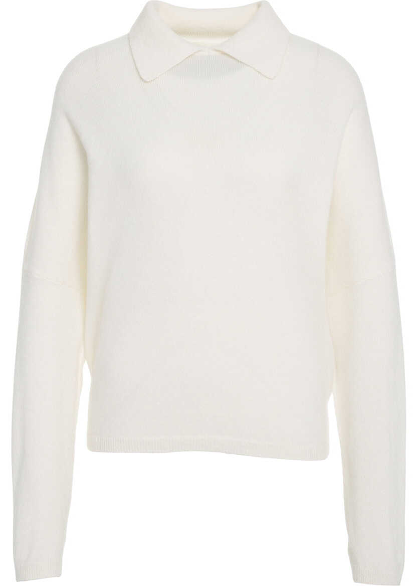 Tricouri Polo MVM Cashmere sweater White Femei (BM 19032646) 8