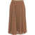 Max Mara Pleated Maxi Skirt 'Leandro' Beige
