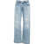 Seventy & Mochi Wide leg jeans 'Stevie Turn Up' Blue