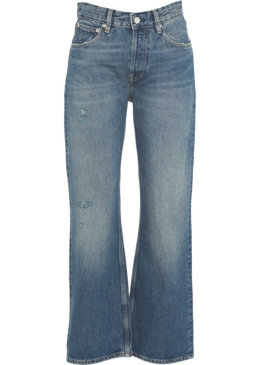 Blugi evazati Won Hundred Wide leg jeans Baggy Blue Femei (BM 19032796) 2