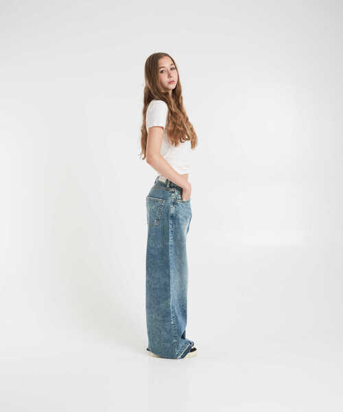 Blugi evazati Icon Denim Wide leg jeans Debby Blue Femei (BM 19032799) 4