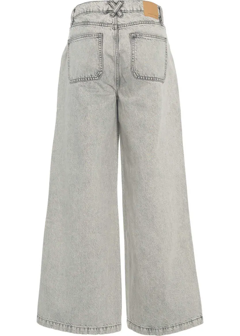 Blugi evazati Seventy & Mochi Wide leg jeans Silver Lining Grey Femei (BM 19032802) 6