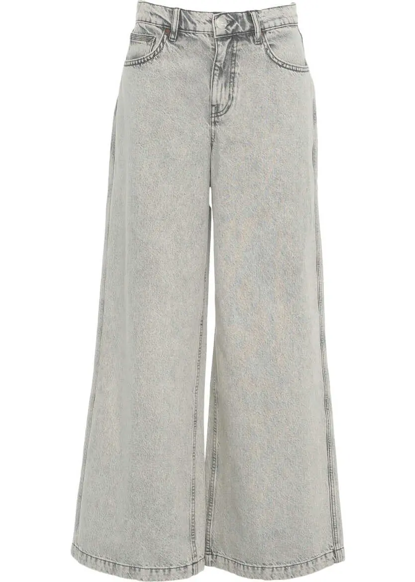 Blugi evazati Seventy & Mochi Wide leg jeans Silver Lining Grey Femei (BM 19032802) 1