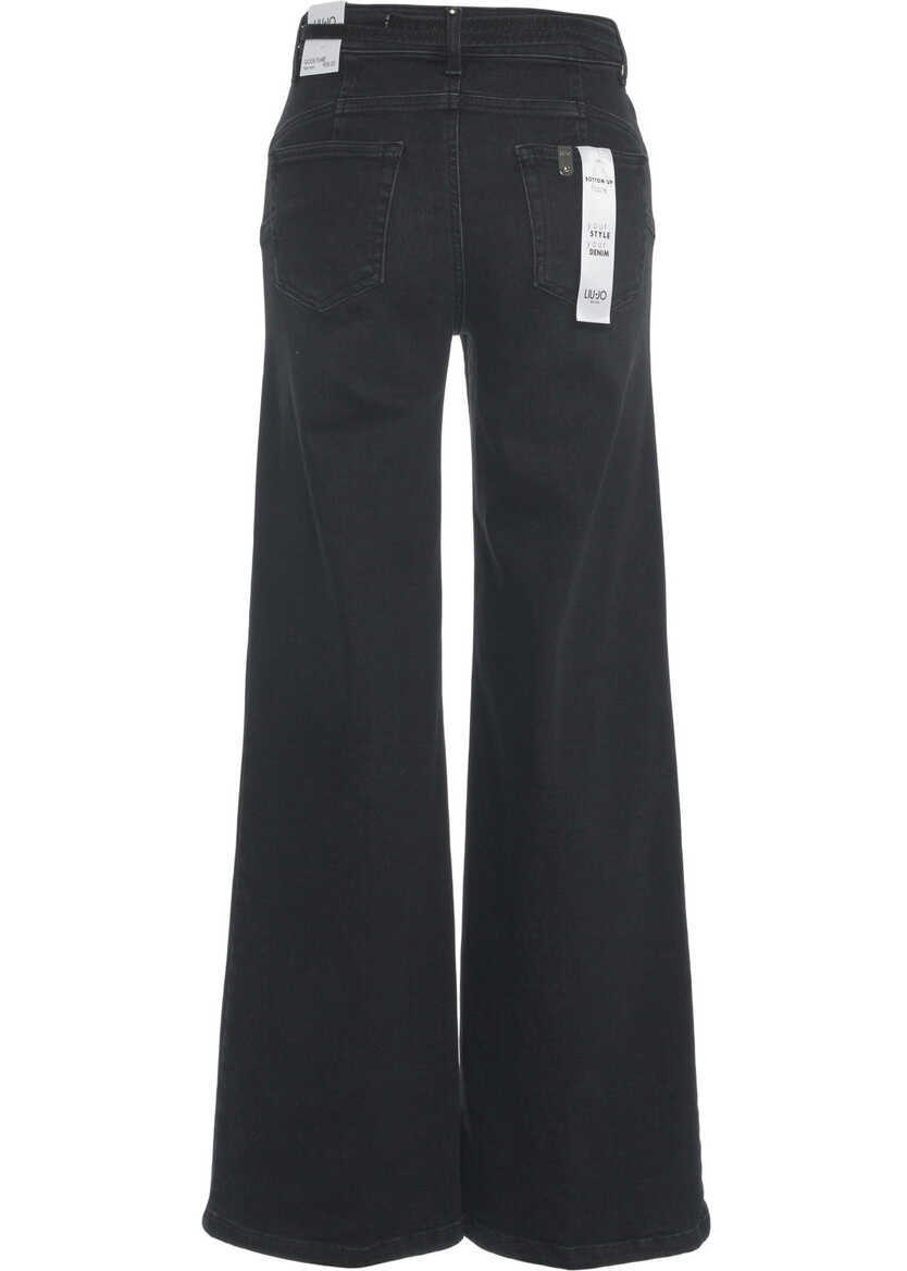 Blugi drepti Liu Jo Jeans with waist belt Black Femei (BM 19032805) 4