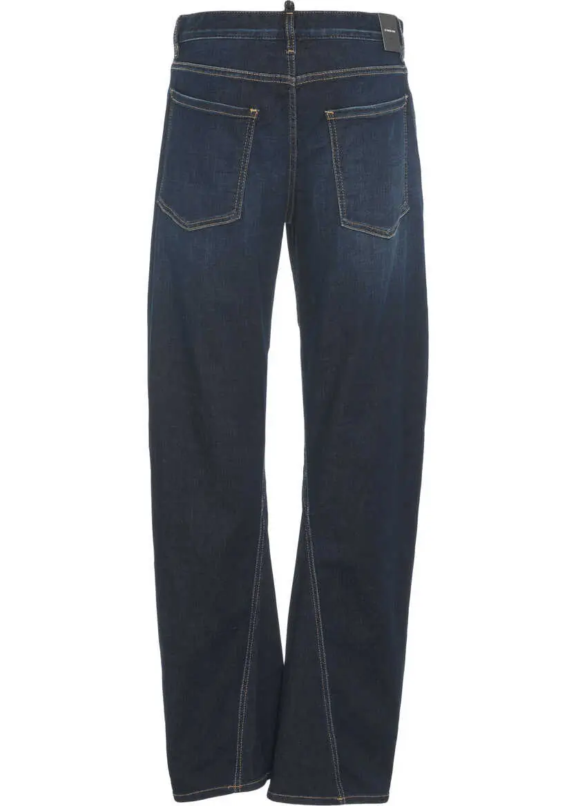 Blugi evazati DSQUARED2 Wide leg jeans Blue Femei (BM 19032814) 4