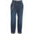 Elisabetta Franchi Jeans with chain detail Blue