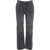 Liu Jo Straight leg jeans with rhinestones Black