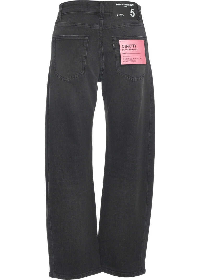 Blugi evazati Department Five Wide leg jeans Cincity Black Femei (BM 19032847) 5