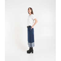 Blugi evazati Dama - Blugi evazati 7 For All Mankind Wide leg jeans Culotte Blue Femei (BM 19032859) - B-mall.ro