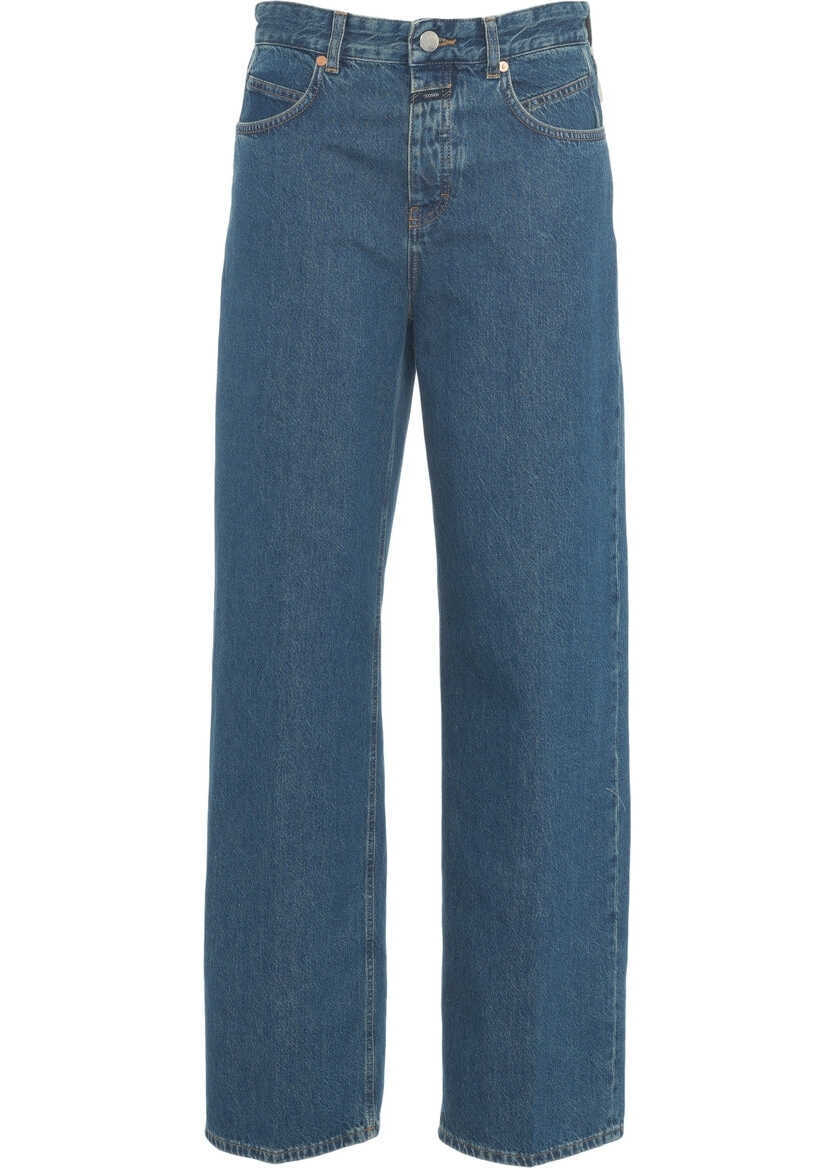 Blugi evazati CLOSED Wide leg jeans Nikka Blue Femei (BM 19032874) 5