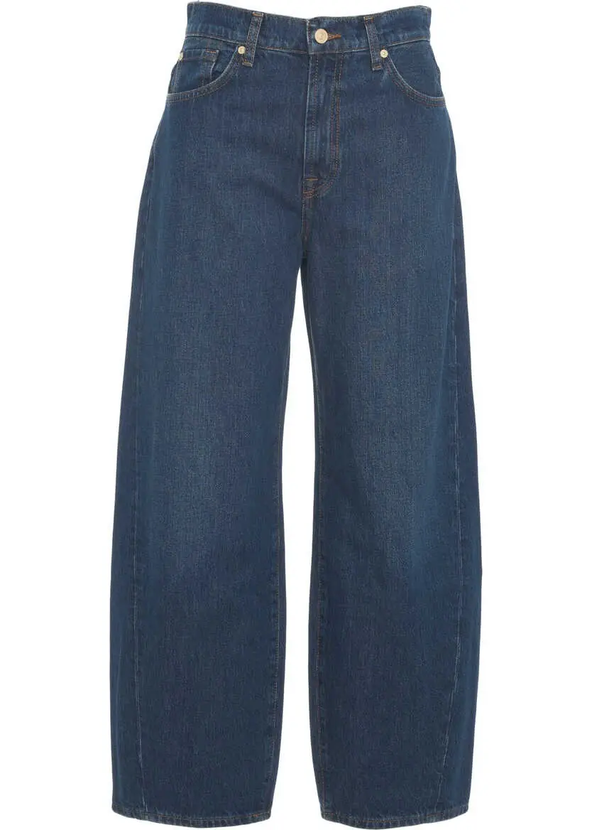 Blugi boyfriend 7 For All Mankind Boyfriend Jeans Blue Femei (BM 19032877) 2