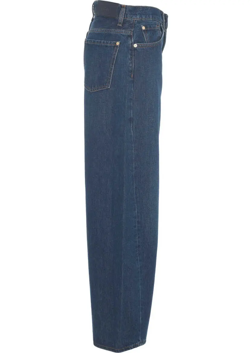 Blugi boyfriend 7 For All Mankind Boyfriend Jeans Blue Femei (BM 19032877) 5
