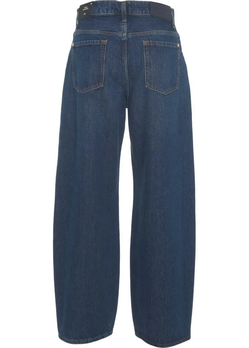 Blugi boyfriend 7 For All Mankind Boyfriend Jeans Blue Femei (BM 19032877) 6