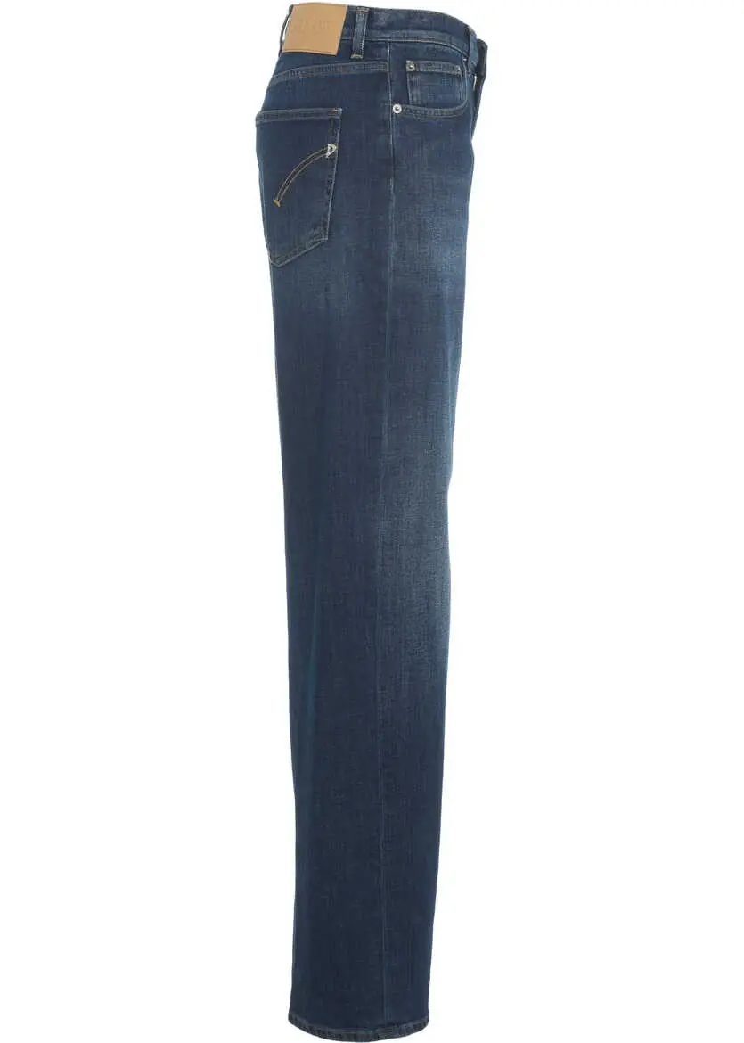 Blugi evazati Dondup Wide leg jeans Francine Blue Femei (BM 19032886) 4