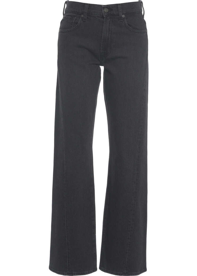 Blugi drepti 7 For All Mankind Straight leg jeans Black Femei (BM 19032889) 2