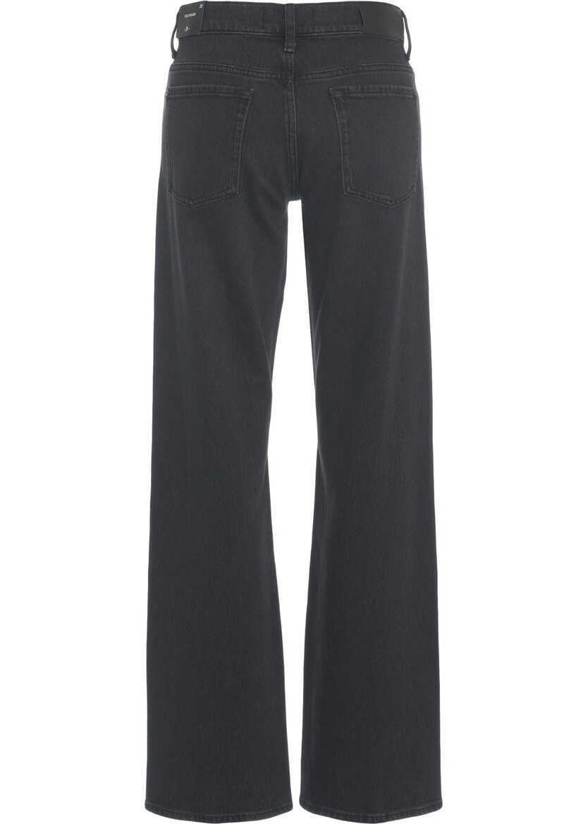 Blugi drepti 7 For All Mankind Straight leg jeans Black Femei (BM 19032889) 4