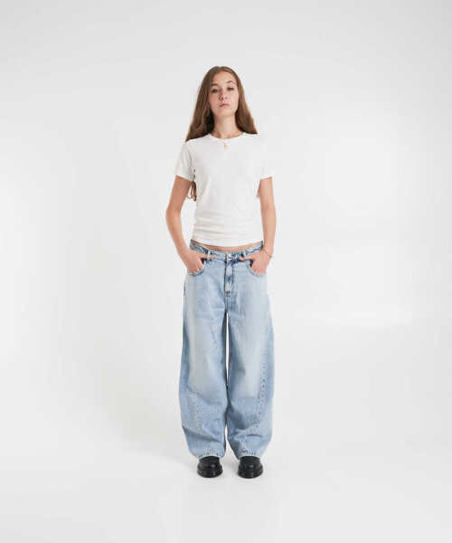 Blugi evazati Seventy & Mochi Jeans Gracie Twisted Blue Femei (BM 19032898) 3