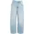 Seventy & Mochi Wide leg jeans 'Turn up bo' Blue
