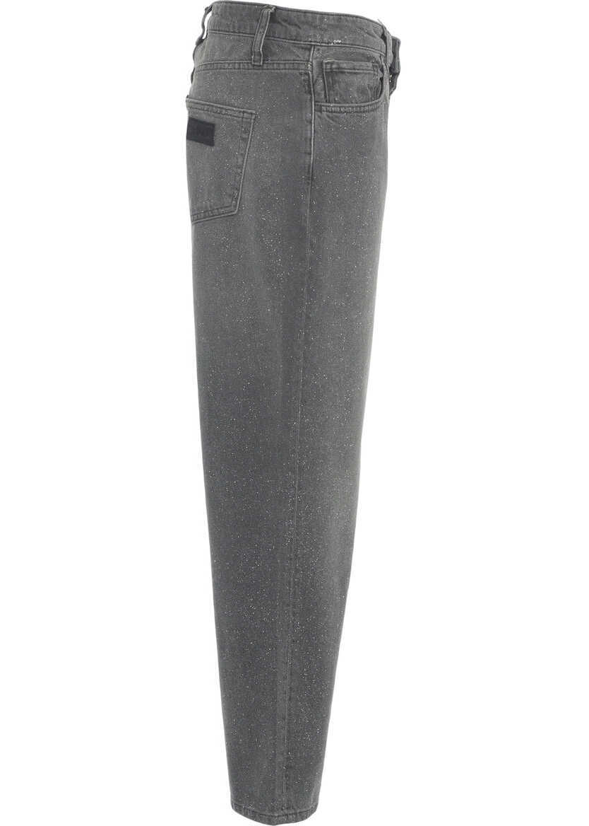 Blugi drepti Liu Jo Jeans with glitter finish Grey Femei (BM 19032913) 3