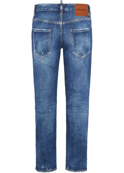 Blugi drepti DSQUARED2 Straight leg jeans Jenna Blue Femei (BM 19032919) 2