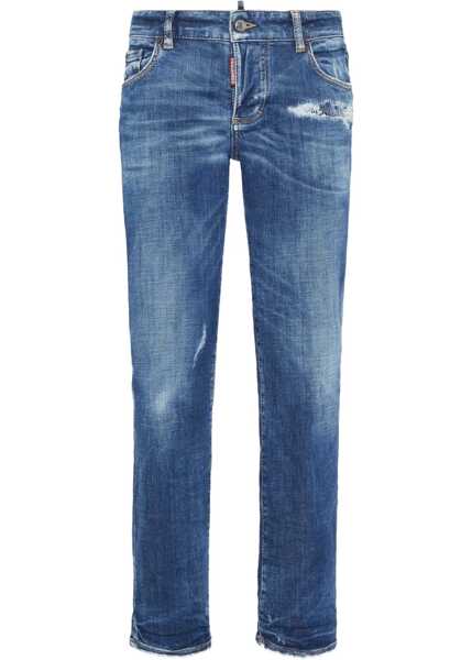 Blugi drepti DSQUARED2 Straight leg jeans Jenna Blue Femei (BM 19032919) 1