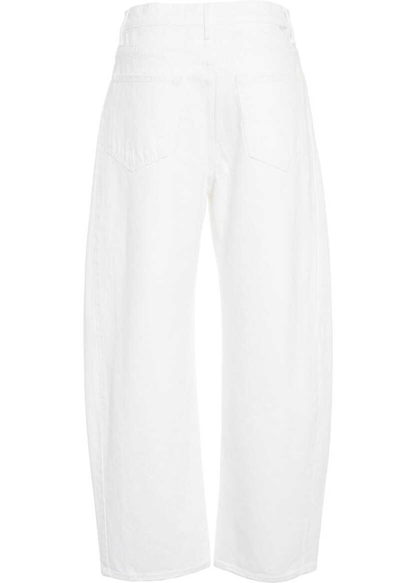 Blugi evazati MOTHER Jeans The Full-Pipe White Femei (BM 19032928) 4