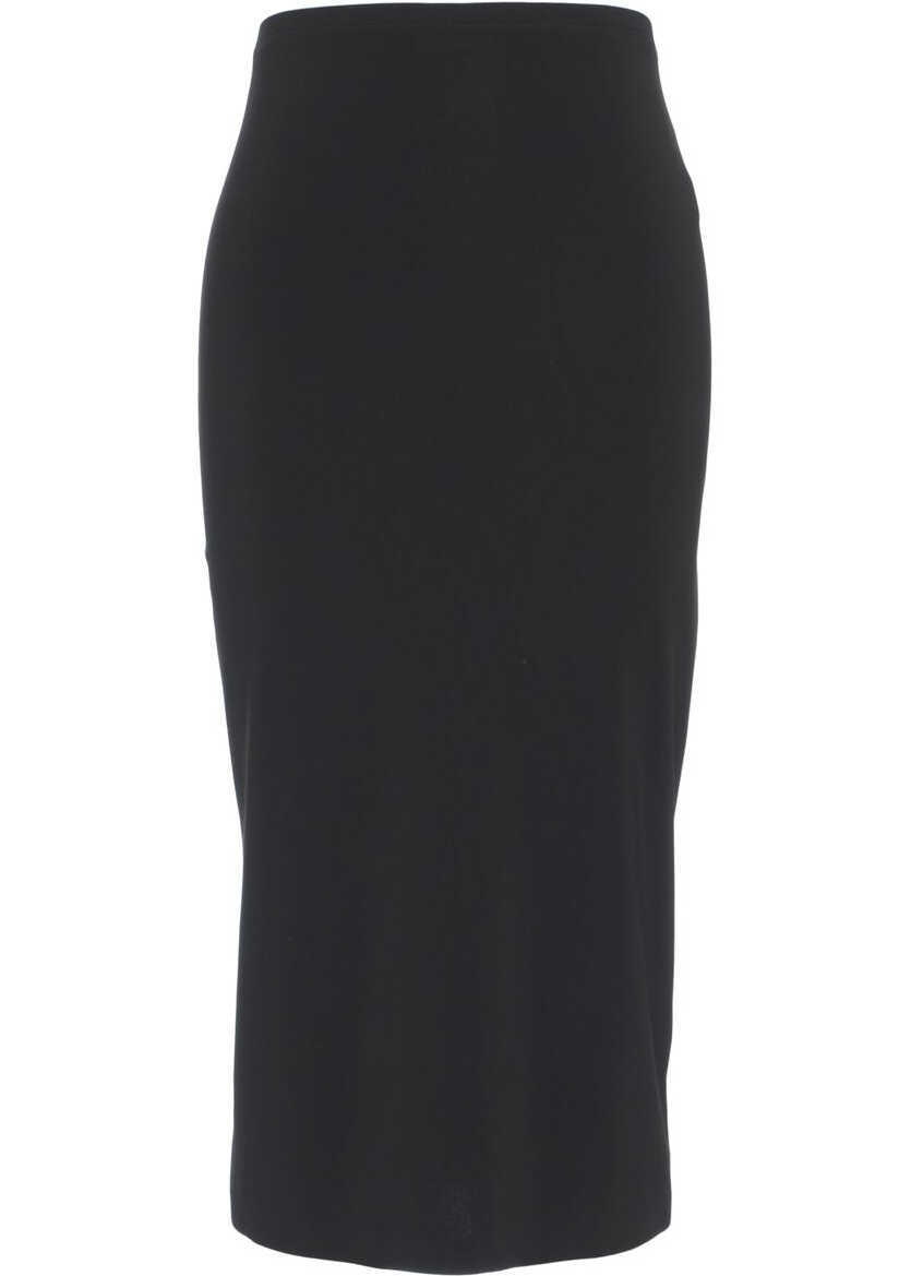 Fuste lungi NORMA KAMALI Midi skirt Black Femei (BM 19032940) 9