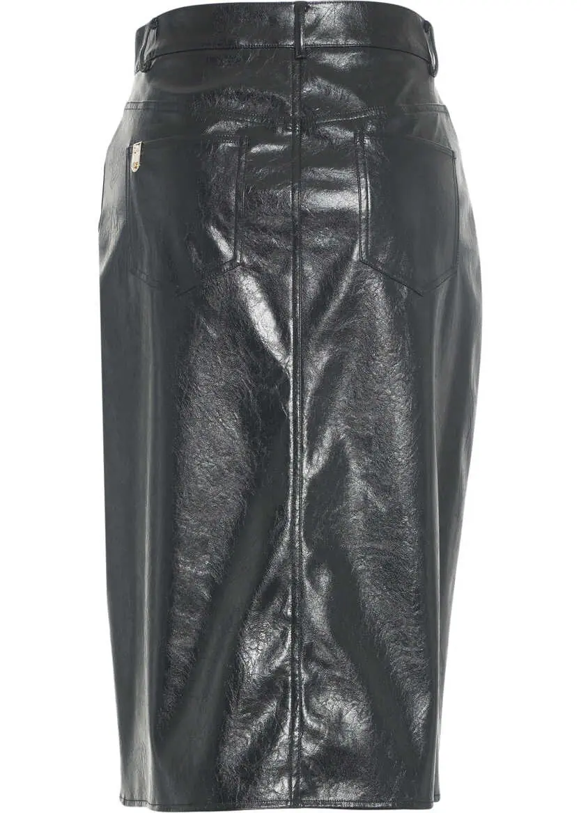 Fuste lungi Liu Jo Faux leather midi skirt Black Femei (BM 19032946) 9