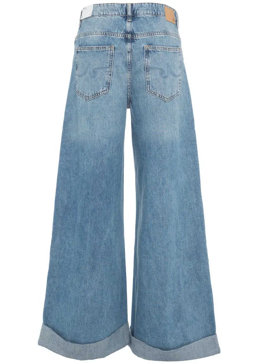 Blugi drepti Ag Jeans Wide Leg Jeans Blue Femei (BM 19032952) 8