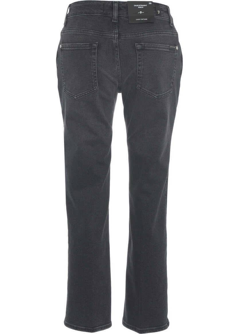 Blugi skinny 7 For All Mankind Skinny Jeans Black Femei (BM 19032955) 4