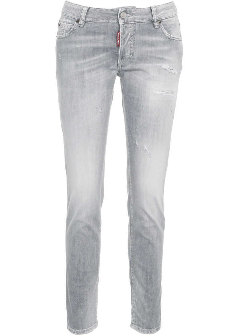 Blugi skinny DSQUARED2 Skinny Jeans Grey Femei (BM 19032967) 2
