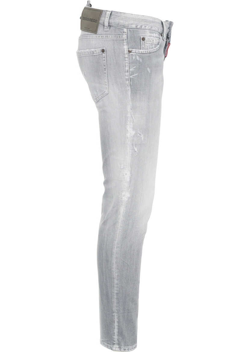 Blugi skinny DSQUARED2 Skinny Jeans Grey Femei (BM 19032967) 3