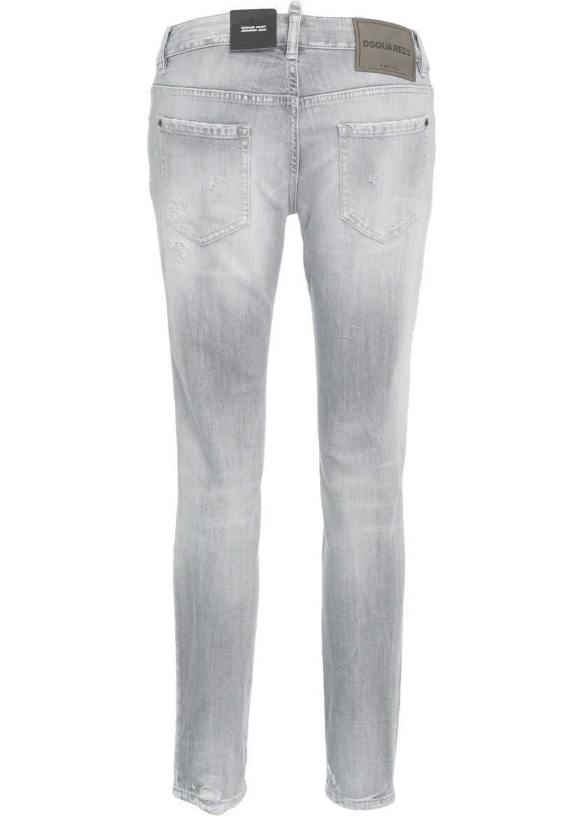 Blugi skinny DSQUARED2 Skinny Jeans Grey Femei (BM 19032967) 4